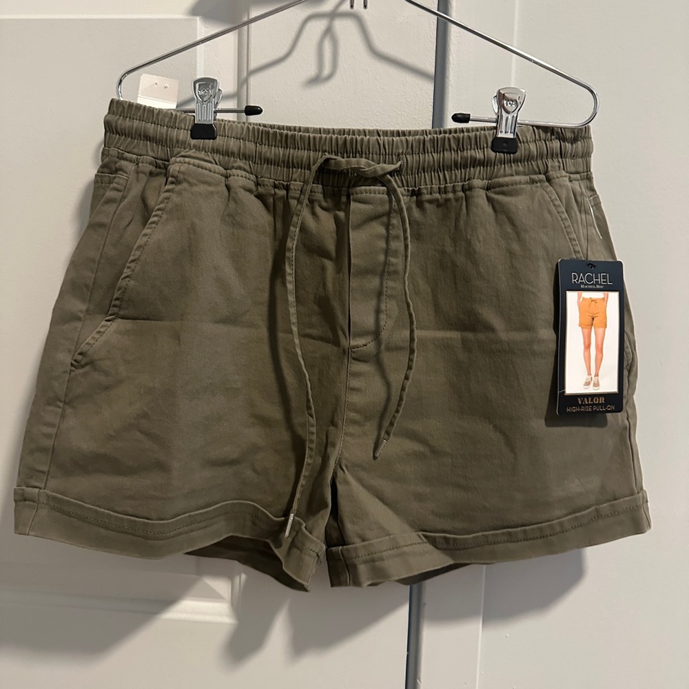 Rachel Roy. Medium Shorts. Olive Green Drawstring Shorts